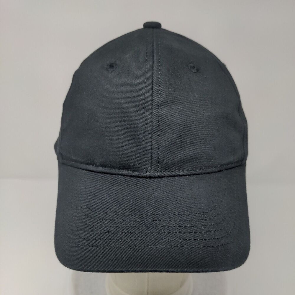 George Strapback Hat Solid Black Osfa Adjustable … - image 2